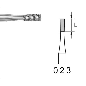 H137E.104.023 KOMET FRESA C. TUNGSTENO CONO INVERTIDO PIEZA DE MANO ø 023 - 1uds
