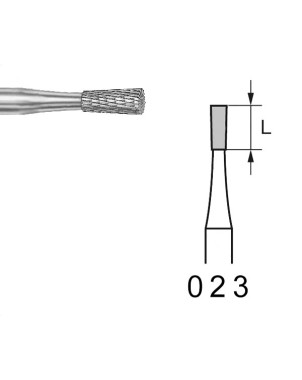H137E.104.023 KOMET FRESA C. TUNGSTENO CONO INVERTIDO PIEZA DE MANO ø 023 - 1uds