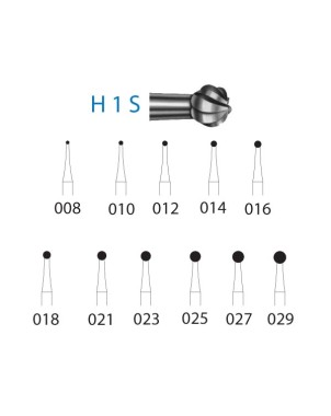 H1S.204.021  KOMET FRESA C. TUNGSTENO BOLA CONTRAANGULO ø 021  5 ud.