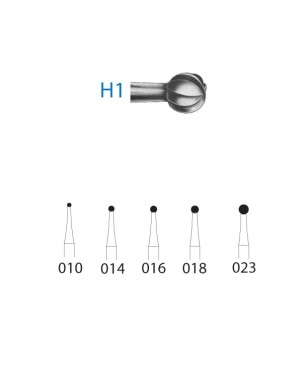 H1.205.016  KOMET FRESA C. TUNGSTENO BOLA CONTRAANGULO LARGO ø 016  5 ud.