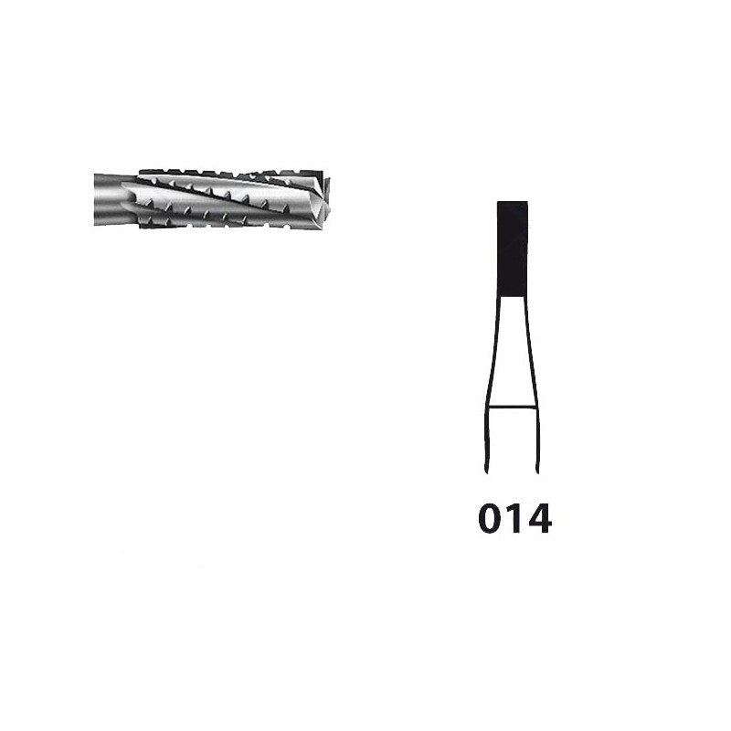 H31.104.014 KOMET FRESA C. TUNGSTENO CILINDRICA PIEZA DE MANO ø 014 - 5uds