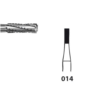 H31.104.014 KOMET FRESA C. TUNGSTENO CILINDRICA PIEZA DE MANO ø 014 - 5uds