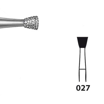 805.104.027 KOMET FRESA DIAMANTE CONO INVERTIDO PIEZA DE MANO ø 027 - 5uds