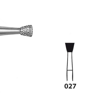 805.104.027 KOMET FRESA DIAMANTE CONO INVERTIDO PIEZA DE MANO ø 027 - 5uds