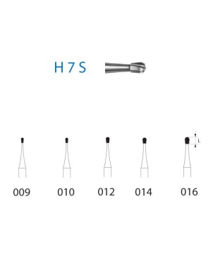 H7S.314.014  KOMET FRESA C. TUNGSTENO PERA TURBINA ø 014  5 ud.