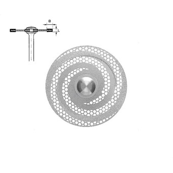 6924.104.180 KOMET DISCO DIAMANTE RIGIDO PIEZA DE MANO ø 180 - 1uds