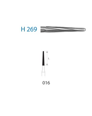 H269.314.016  KOMET FRESA C. TUNGSTENO CONICA TURBINA ø 016  5 ud.