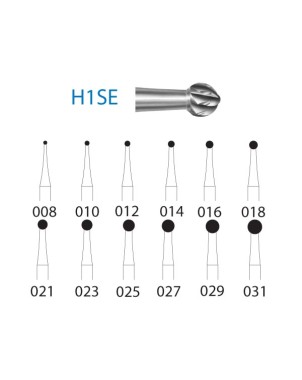 H1SE.204.025  KOMET FRESA C. TUNGSTENO BOLA CONTRAANGULO ø 025  5 ud.