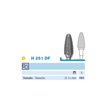 H251DF.104.060 KOMET FRESA C. TUNGSTENO BELLOTA PIEZA DE MANO ø 060 - 1uds