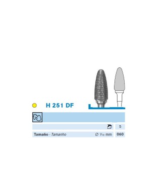 H251DF.104.060 KOMET FRESA C. TUNGSTENO BELLOTA PIEZA DE MANO ø 060 - 1uds
