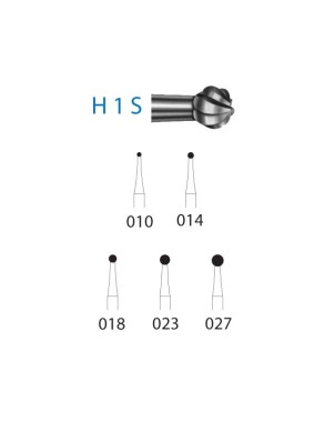 H1S.205.023  KOMET FRESA C. TUNGSTENO BOLA CONTRAANGULO LARGO ø 023  5 ud.