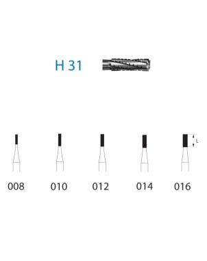 H31.314.010  KOMET FRESA C. TUNGSTENO CILINDRICA TURBINA ø 010  5 ud.