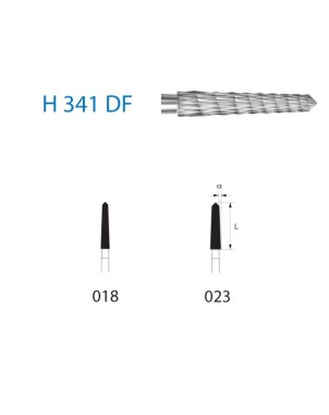 H341DF.314.023 KOMET carburo clinica 5 ud
