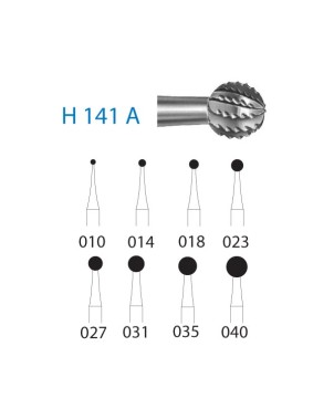 H141A.206.040  KOMET FRESA C. TUNGSTENO BOLA CONTRAANGULO XL ø 040  1 ud.