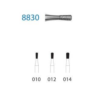 8830.314.012  KOMET FRESA DIAMANTE PERA TURBINA ø 012 GRANO FINO 5 ud.
