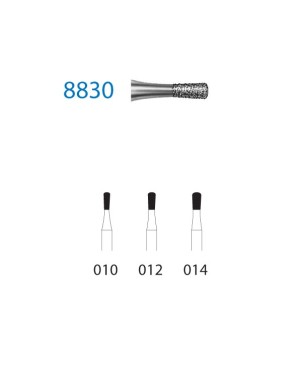 8830.314.012  KOMET FRESA DIAMANTE PERA TURBINA ø 012 GRANO FINO 5 ud.