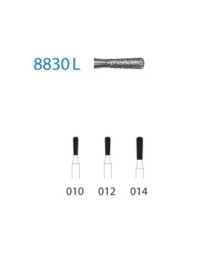 8830L.314.010  KOMET FRESA DIAMANTE PERA TURBINA ø 010 GRANO FINO 5 ud.