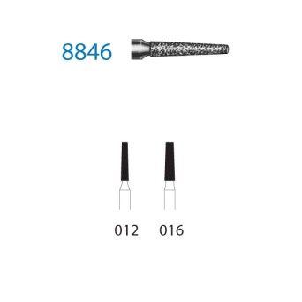 8846.314.016  KOMET FRESA DIAMANTE CONICA TURBINA ø 016 GRANO FINO 5 ud.
