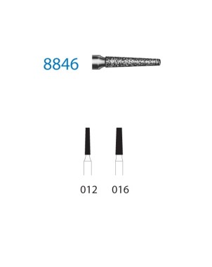 8846.314.016  KOMET FRESA DIAMANTE CONICA TURBINA ø 016 GRANO FINO 5 ud.