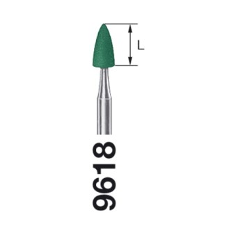 9618.314.030 KOMET pulidor verde p/amalgama 10 ud