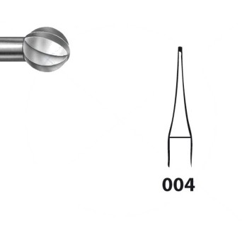 H71.104.004 KOMET FRESA C. TUNGSTENO REDONDA PIEZA DE MANO ø 004 - 5uds