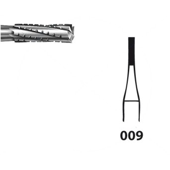 H31.104.009 KOMET FRESA C. TUNGSTENO CILINDRICA PIEZA DE MANO ø 009 - 5uds