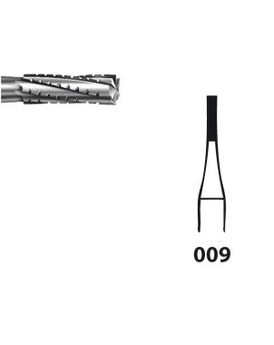 H31.104.009 KOMET FRESA C. TUNGSTENO CILINDRICA PIEZA DE MANO ø 009 - 5uds