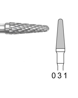H79E.104.031 KOMET FRESA C. TUNGSTENO CONICA REDONDEADA PIEZA DE MANO ø 031 - 1uds