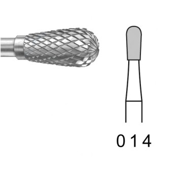 H77E.104.014 KOMET FRESA C. TUNGSTENO PERA PIEZA DE MANO ø 014 - 1uds