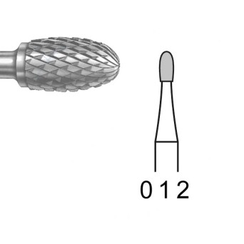 H73E.104.012 KOMET FRESA C. TUNGSTENO HUEVO PIEZA DE MANO ø 012 - 1uds