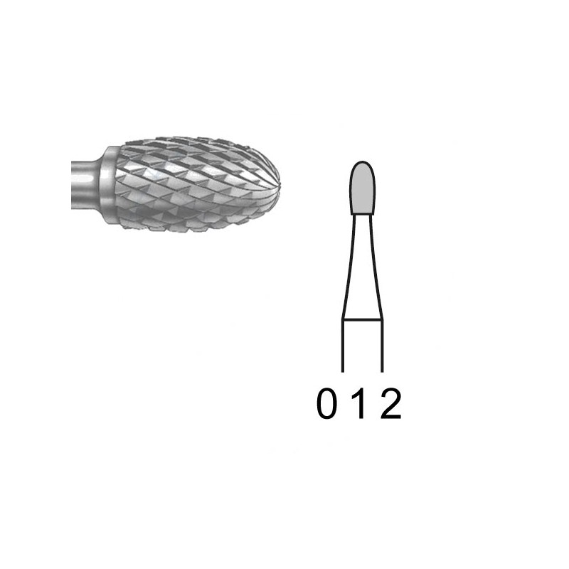 H73E.104.012 KOMET FRESA C. TUNGSTENO HUEVO PIEZA DE MANO ø 012 - 1uds