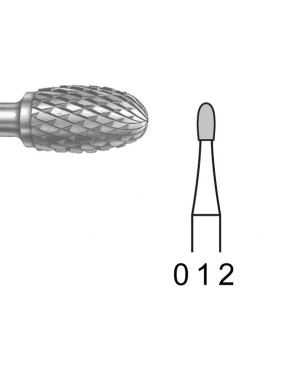 H73E.104.012 KOMET FRESA C. TUNGSTENO HUEVO PIEZA DE MANO ø 012 - 1uds