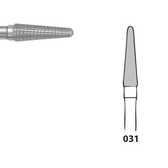 H79FSQ.104.031 KOMET FRESA C. TUNGSTENO CONICA REDONDEADA PIEZA DE MANO ø 031 - 1uds