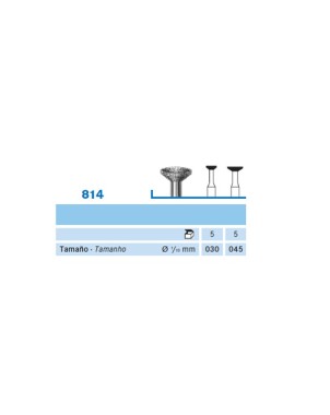 814.104.045 KOMET FRESA DIAMANTE CONO INVERTIDO PIEZA DE MANO ø 045 - 1uds