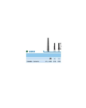 6848.104.018 KOMET FRESA DIAMANTE CONICA PIEZA DE MANO ø 018 - 5uds