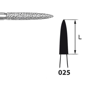 863.104.025 KOMET FRESA DIAMANTE LLAMA PIEZA DE MANO ø 025 - 1uds