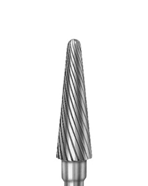 H356RS.123.023 KOMET FRESA C. TUNGSTENO CONICA REDONDEADA PIEZA DE MANO GRUESO CORTO ø 023 - 1uds