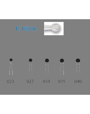 K160A.205.027  KOMET FRESA CERAMICA BOLA CONTRAANGULO LARGO ø 027  1 ud.