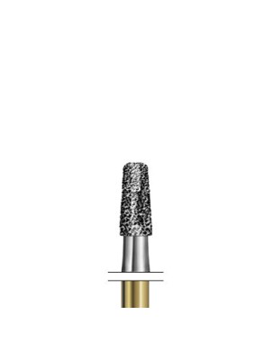 S6835KR.314.014  KOMET FRESA DIAMANTE CILINDRICA BORDE REDONDEADO TURBINA ø 014 GRANO GRUESO S 5 ud.