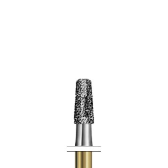 S6845KR.314.018  KOMET FRESA DIAMANTE CONICA BORDE REDONDEADO TURBINA ø 018 GRANO GRUESO S 5 ud.