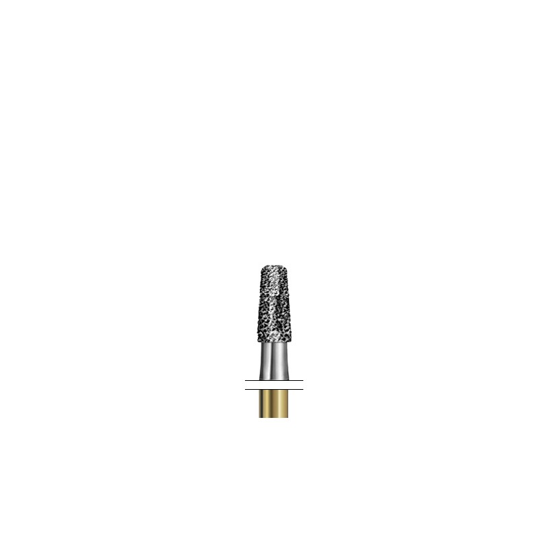 S6845KR.314.018  KOMET FRESA DIAMANTE CONICA BORDE REDONDEADO TURBINA ø 018 GRANO GRUESO S 5 ud.