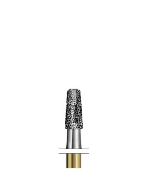 S6845KR.314.018  KOMET FRESA DIAMANTE CONICA BORDE REDONDEADO TURBINA ø 018 GRANO GRUESO S 5 ud.