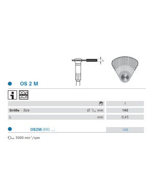 OS2M.000.140  KOMET DISCOS SEGMENTADOS DIAMANTE  000 ø 140 GRANO ESTANDAR 1 ud.
