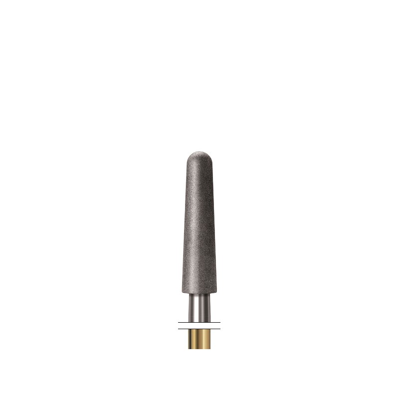 ZR371UF.314.025 KOMET FRESA DIAMANTE CONICA REDONDEADA TURBINA ø 025 - 5uds
