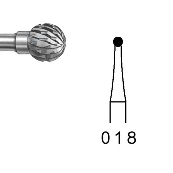 H71E.104.018 KOMET FRESA C. TUNGSTENO REDONDA PIEZA DE MANO ø 018 - 1uds