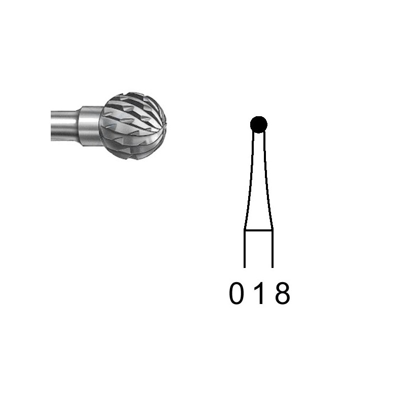 H71E.104.018 KOMET FRESA C. TUNGSTENO REDONDA PIEZA DE MANO ø 018 - 1uds