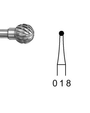 H71E.104.018 KOMET FRESA C. TUNGSTENO REDONDA PIEZA DE MANO ø 018 - 1uds