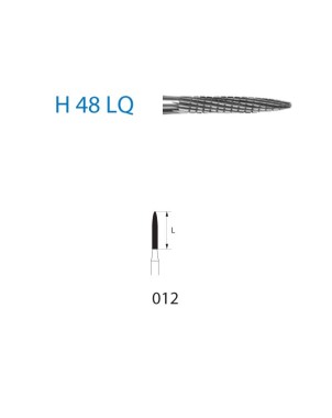 H48LQ.314.012  KOMET FRESA C. TUNGSTENO LLAMA TURBINA ø 012  5 ud.