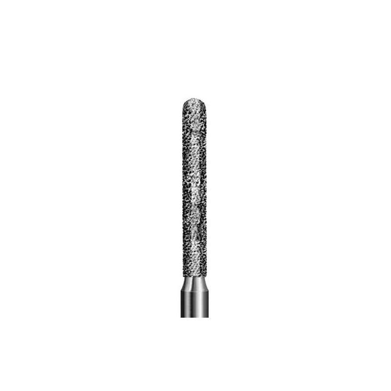 S6882.314.012  KOMET FRESA DIAMANTE CILINDRICA REDONDEADA TURBINA ø 012 GRANO GRUESO S 5 ud.