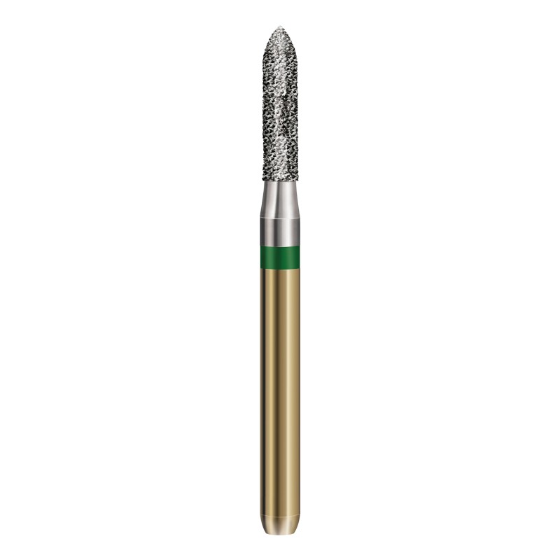 S6877.314.014  KOMET FRESA DIAMANTE TORPEDO TURBINA ø 014 GRANO GRUESO S 5 ud.